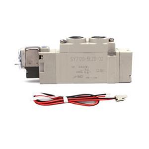 SMC SY5120-5LZD-01 DC24V L型插座式 Rc1/8 五通二位电磁阀