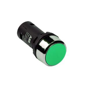 ABB CP1-10G-01 Φ22开孔紧凑平型塑料前圈 1NC 绿色（自复位）按钮