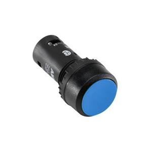 ABB CP1-10L-01 Φ22开孔紧凑平型塑料前圈 1NC 蓝色（自复位）按钮
