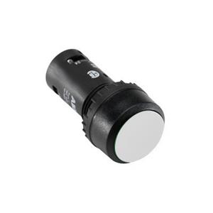 ABB CP1-10W-01 Φ22开孔紧凑平型塑料前圈 1NC 白色（自复位）按钮