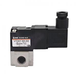 SMC VT307-5G1-02 DC24V 直接出线式（300mm）Rc1/4 三通二位电磁阀
