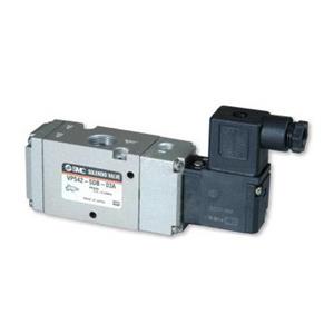 SMC VP342-5DD1-02A DC24V DIN型插座式 Rc1/4 三通二位电磁阀