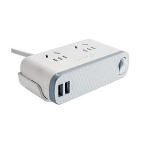 公牛 GN-U202GU-1.8M 2.4/2口USB、双五扁孔、总控开关办公桌系列桌边插