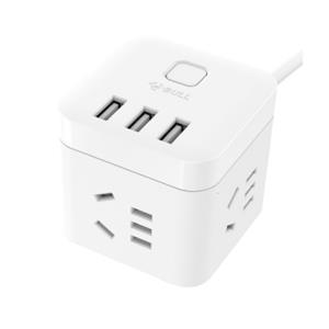 公牛 GN-U303N-1.5M 3.1A/3口USB、微动电子开关、3个强电插孔、防触电保护门智能USB系列插座