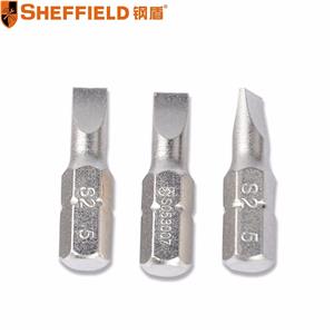 钢盾5件套6.3mm系列25mm长一字旋具头5mm/1套